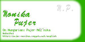 monika pujer business card